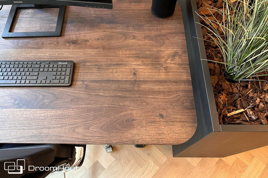 DroomHout zit-sta bureau Flow