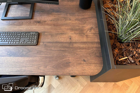 DroomHout zit-sta bureau Flow