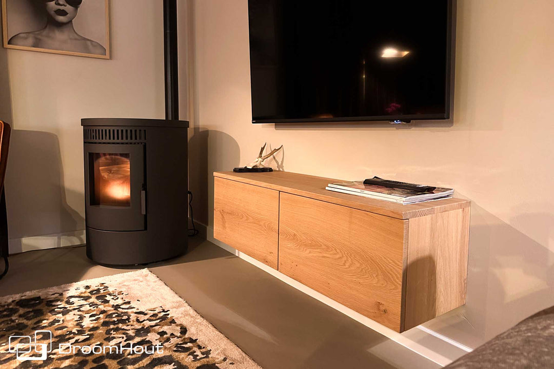 Custom made wooden TV cabinet