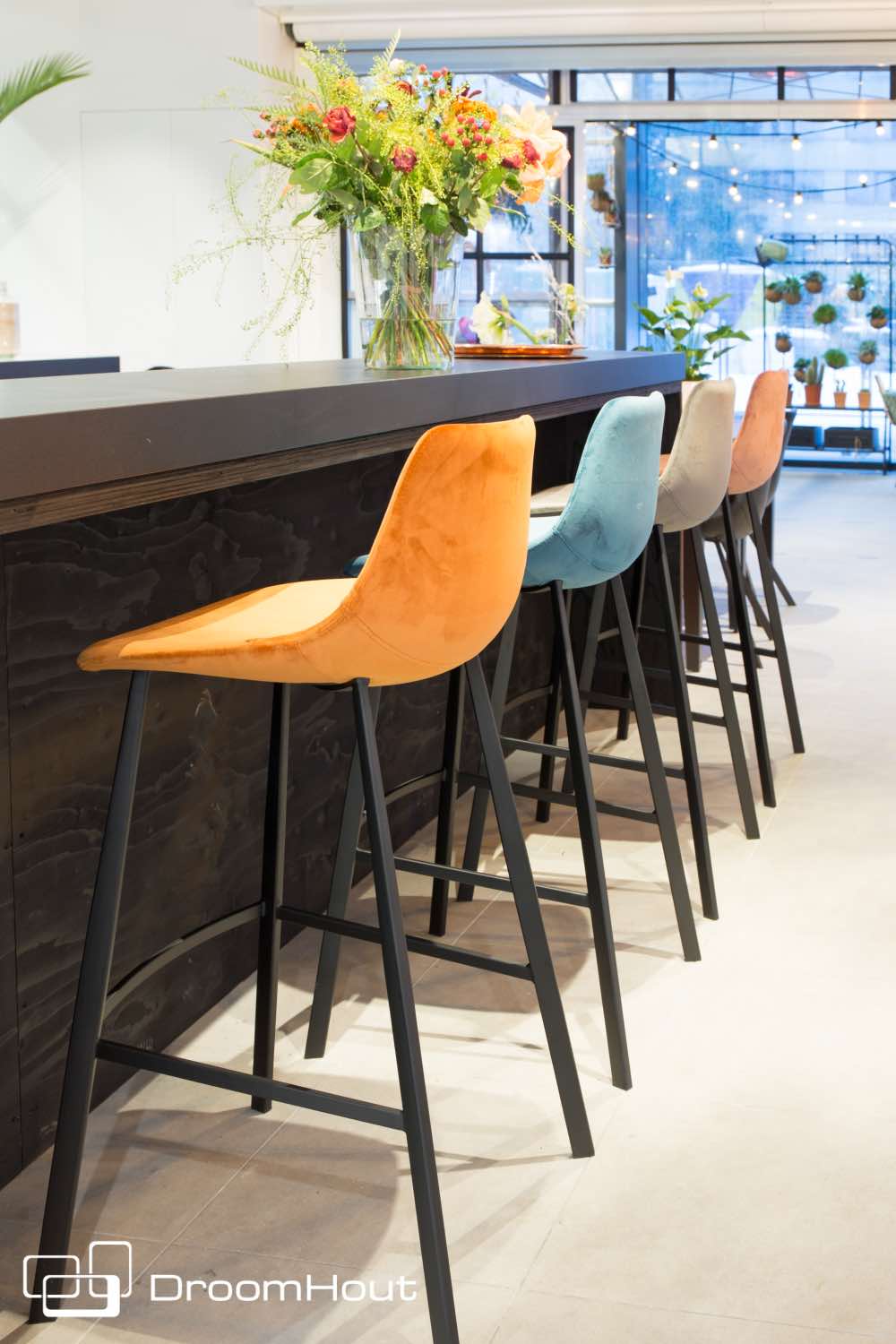 Barkruk Dutchbone Franky Velvet (per 2)