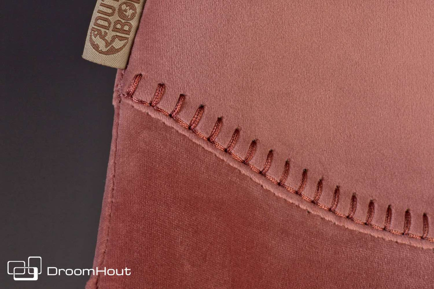 Barkruk Dutchbone Franky Velvet DroomHout