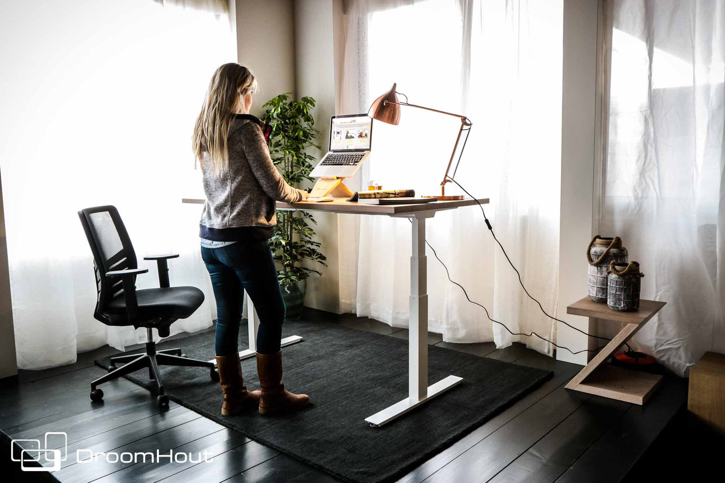 Verstelbaar zit sta bureau elektrisch Manhattan