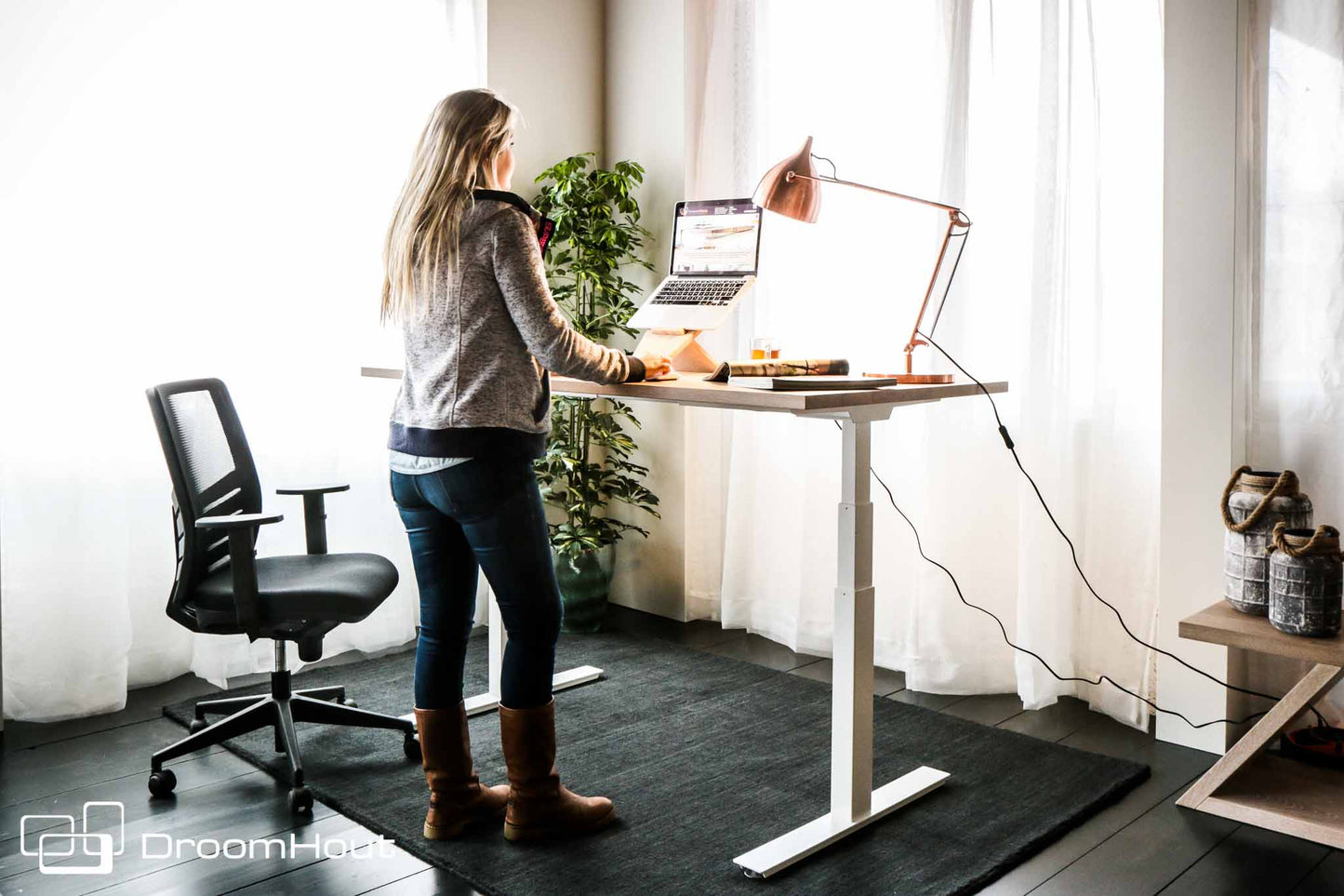 Verstelbaar zit sta bureau elektrisch Manhattan