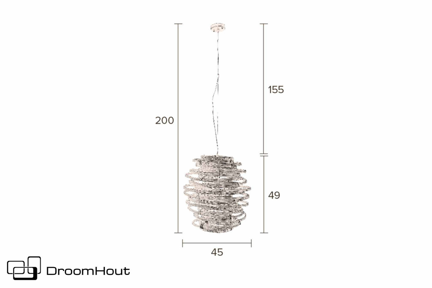 Hanglamp Dutchbone Kubu