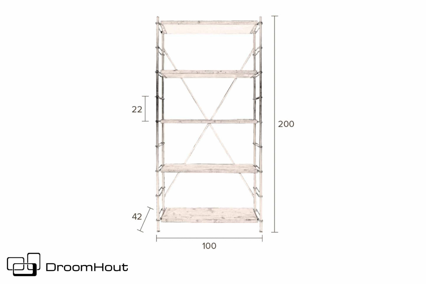 Kast Dutchbone shelf Iron