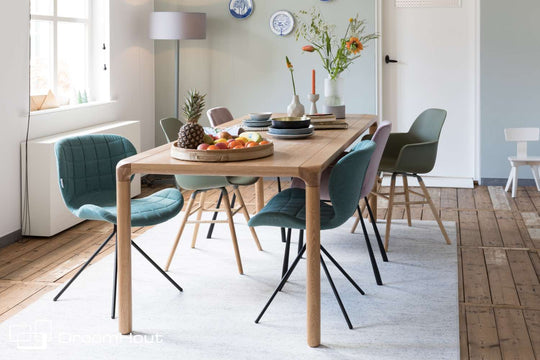 Chair Zuiver OMG - showroom model - set of 2 - green and black