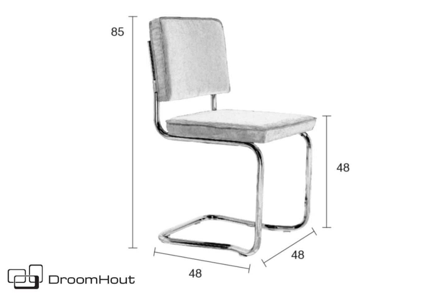 Stoel Zuiver Ridge Kink Rib (per 2)
