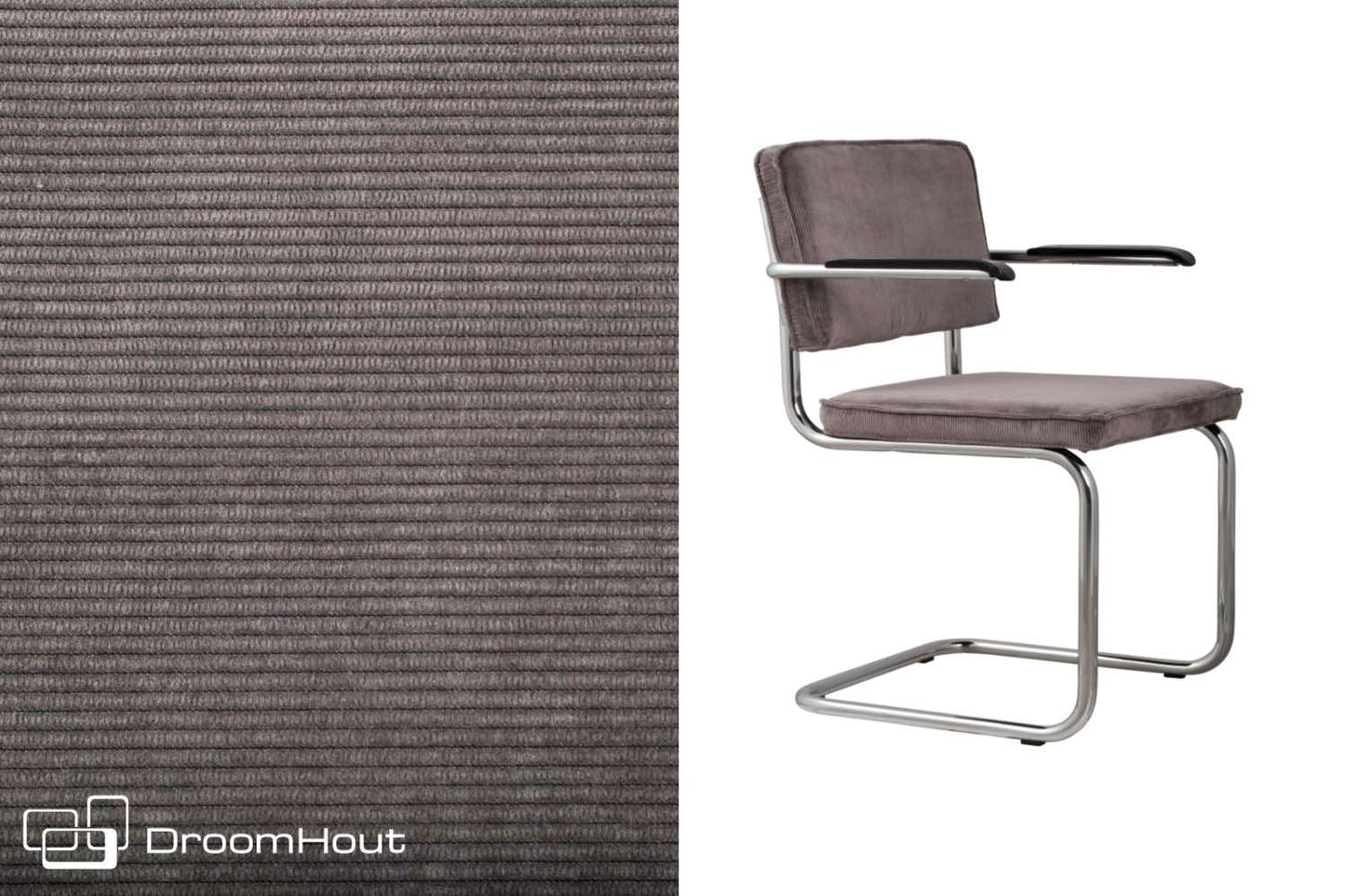 Stoel Zuiver Ridge Rib armchair (per 2)
