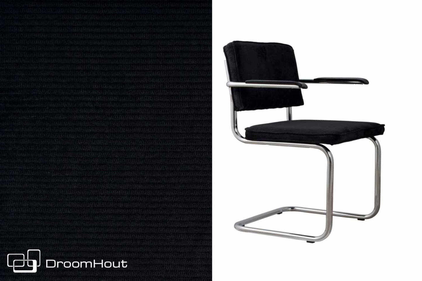 Stoel Zuiver Ridge Rib armchair (per 2)
