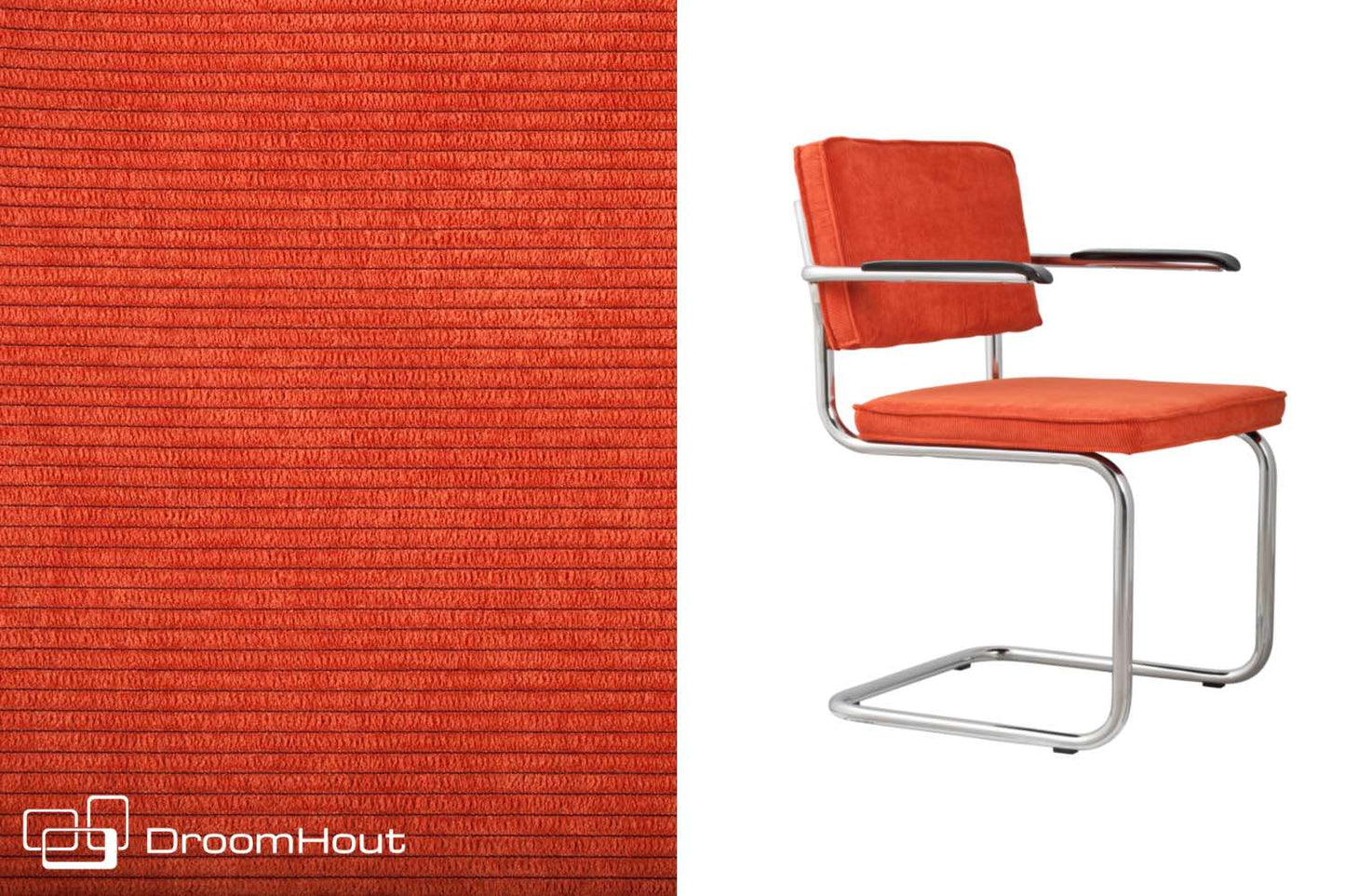 Stoel Zuiver Ridge Rib armchair (per 2)