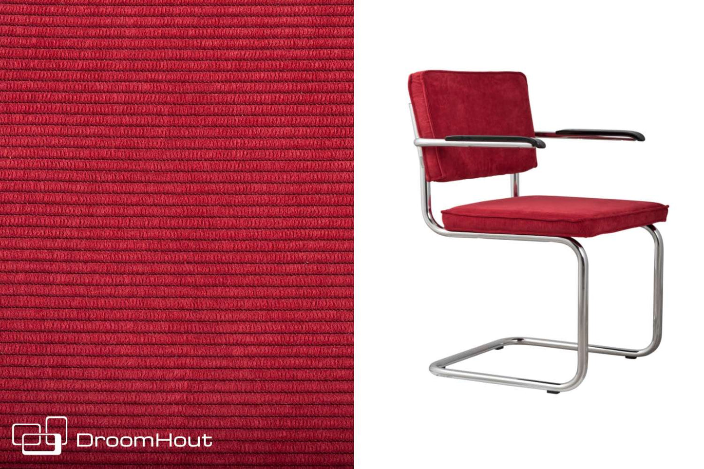 Stoel Zuiver Ridge Rib armchair (per 2)
