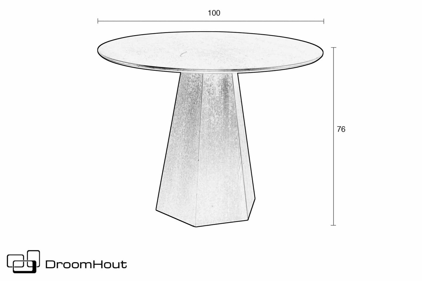 Ronde eettafel Zuiver Pilar