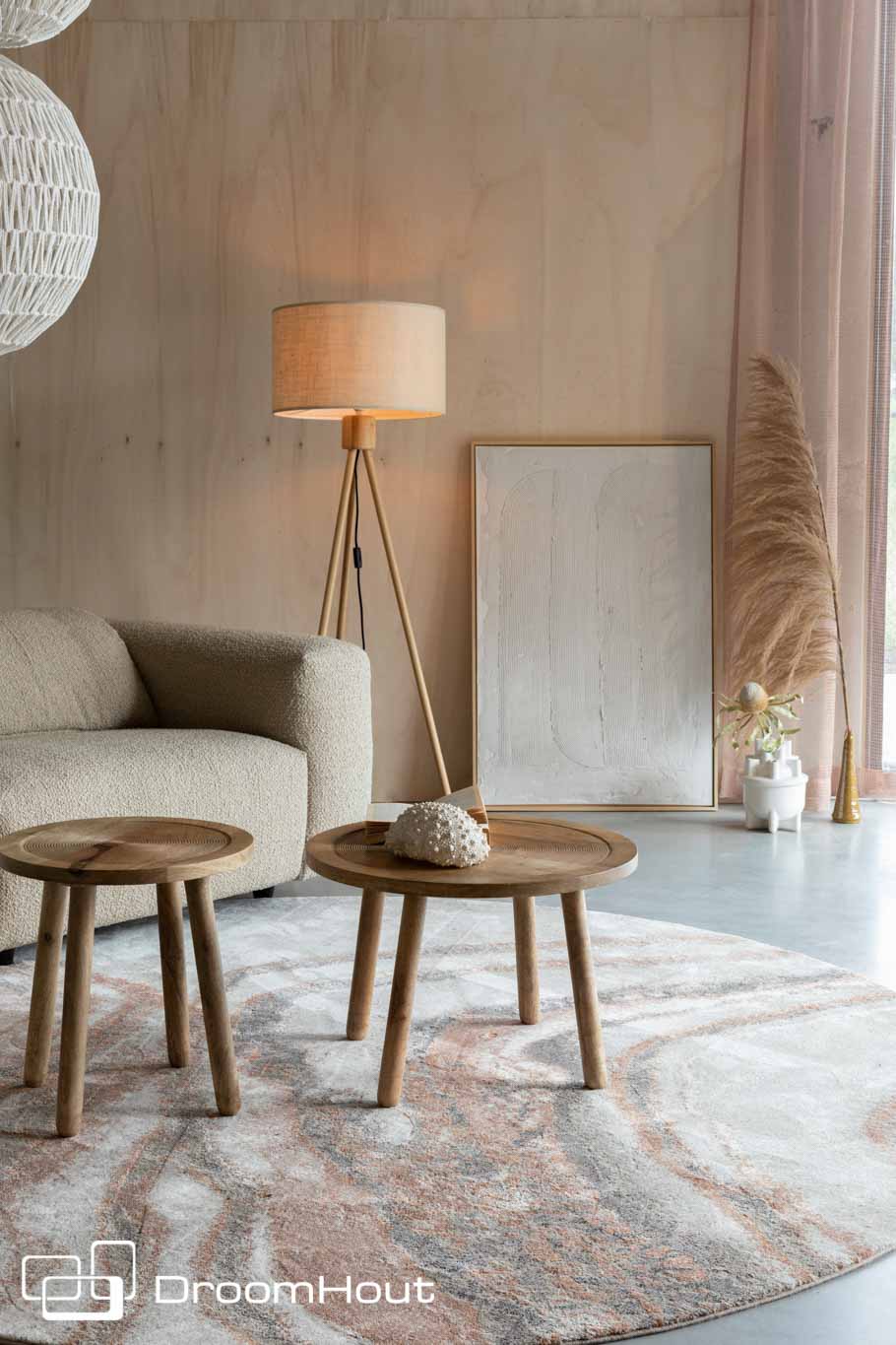 Vloerkleed Zuiver Solar rond