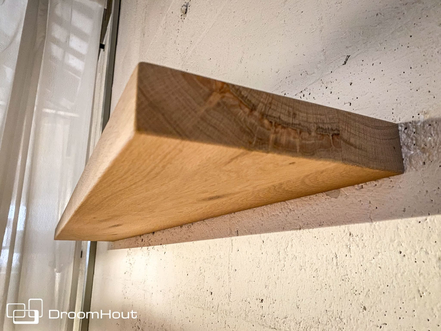 Wandplank massief eiken