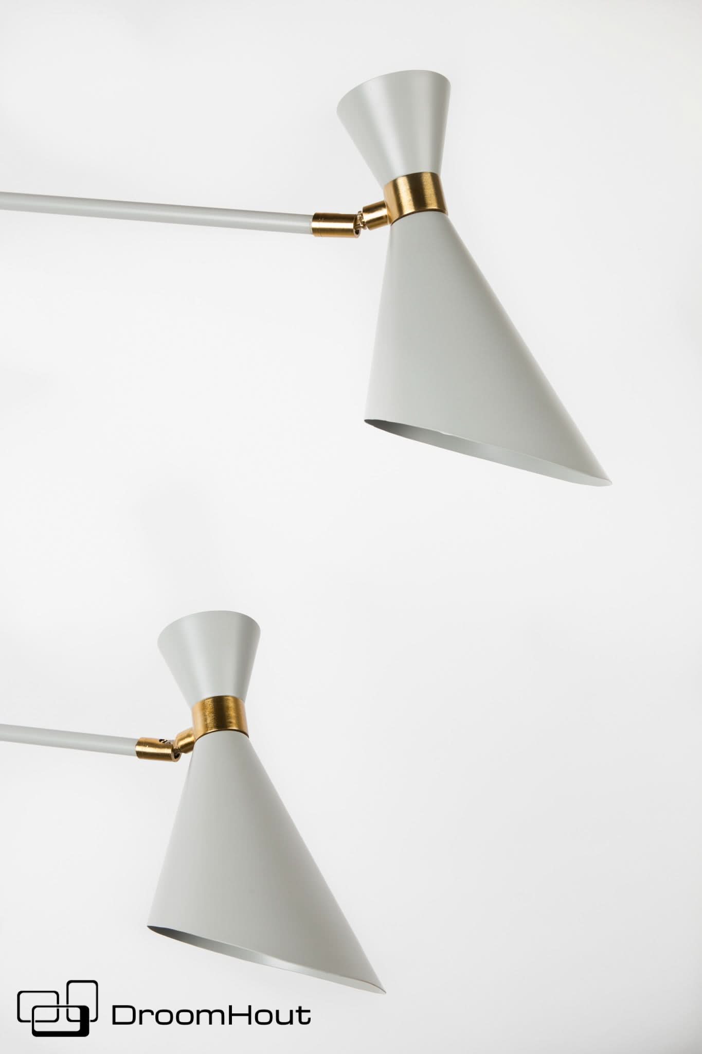 Dubbele Wandlamp Shady Grey Zuiver/DroomHout