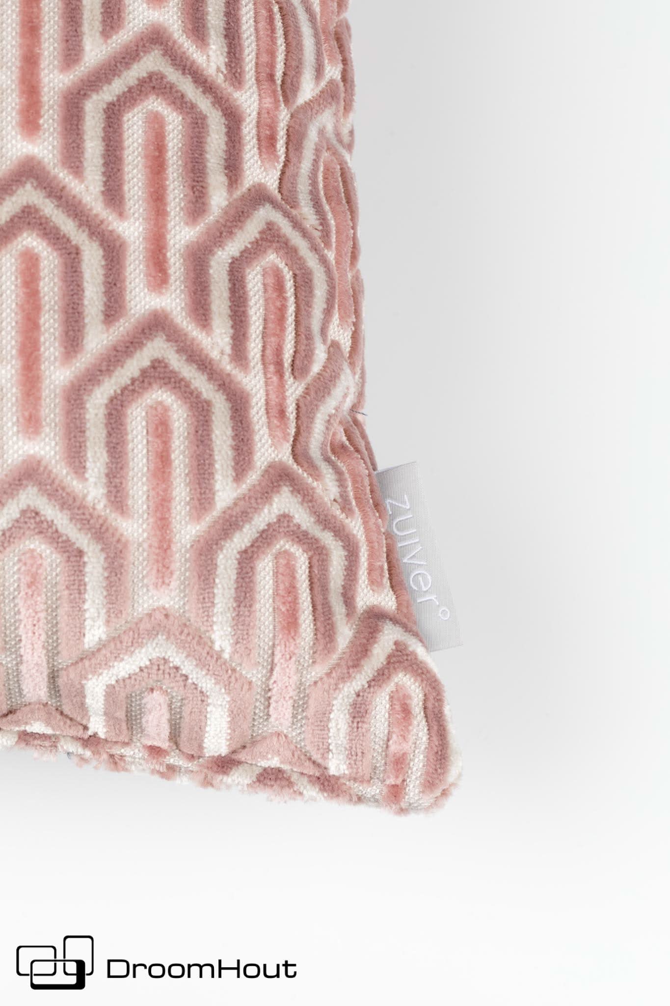 Zuiver Beverly sierkussen roze
