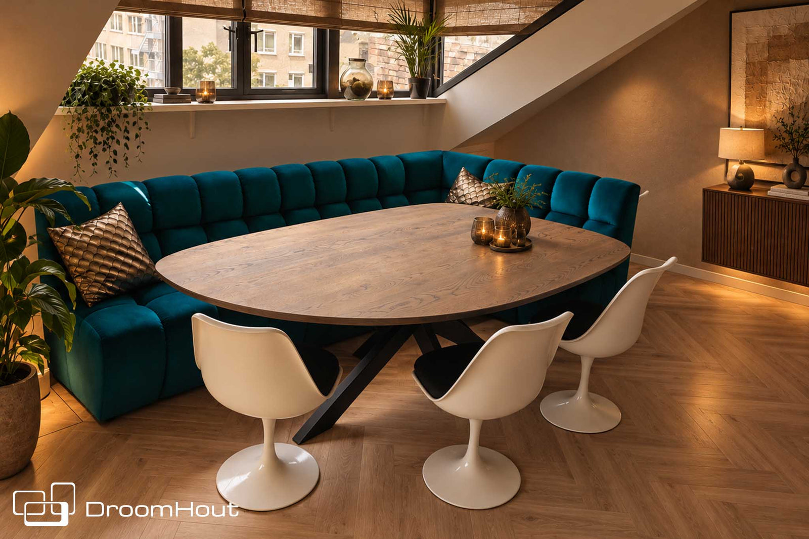 Eettafel op maat: een houten eettafel die perfect past