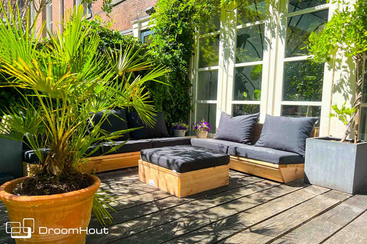 Massief duurzaam douglas houten loungebank Montecastelli by DroomHout