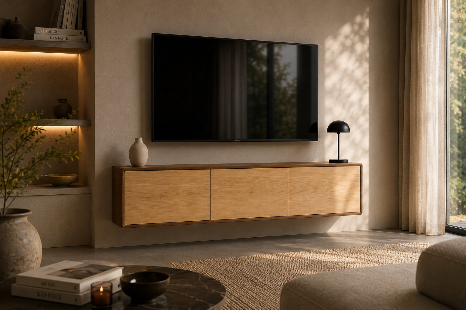 TV-meubels van massief hout - by DroomHout