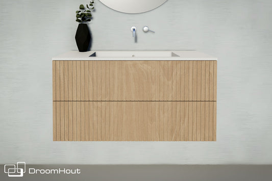 Houten badkamermeubel Wave