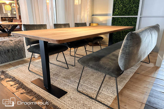 Dining room table T Frame by DroomHout - 240 cm x 100 cm - showroom model