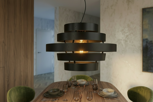 Hanglamp DroomHout Cirq - walnut