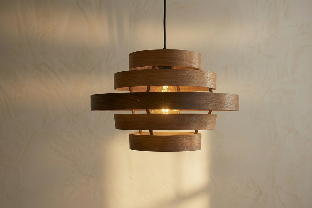 Hanglamp DroomHout Cirq - walnut