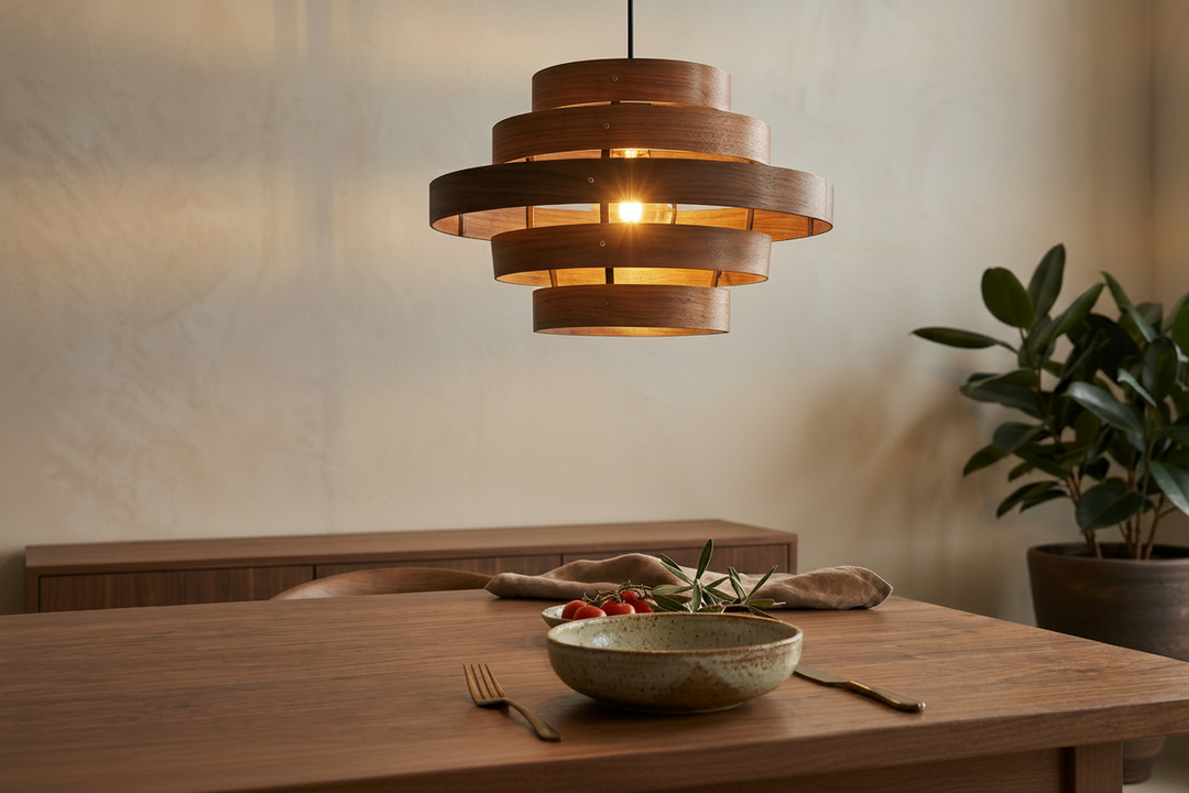 Hanglamp DroomHout Cirq - walnut