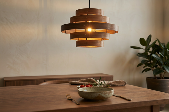 Hanglamp DroomHout Cirq - walnut
