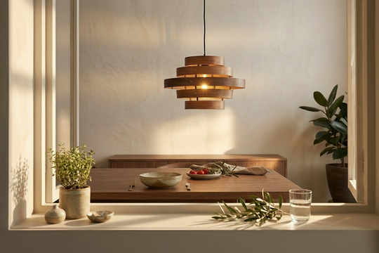 Hanglamp DroomHout Cirq - walnut