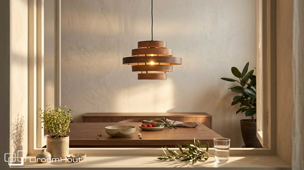 Hanglamp DroomHout Cirq - walnut