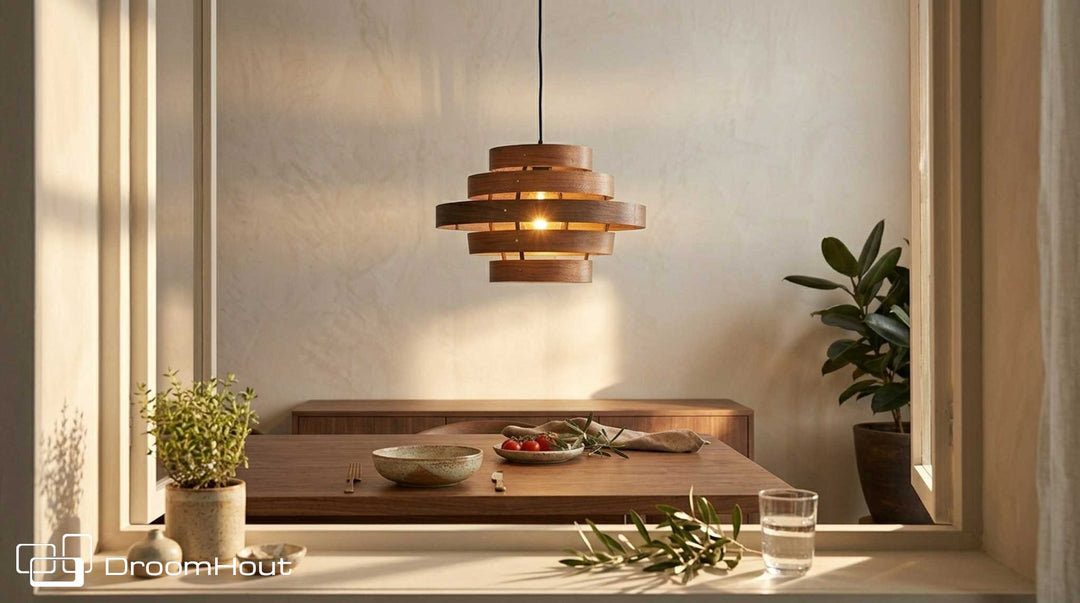 Hanglamp DroomHout Cirq - walnut