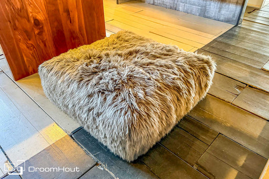 Hocker Vetsak sofa seat XL flokati grey - laatste showroommodel