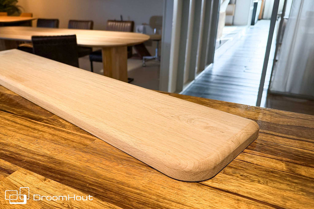 Houten wandplank  (ronde rand, ronde hoek)