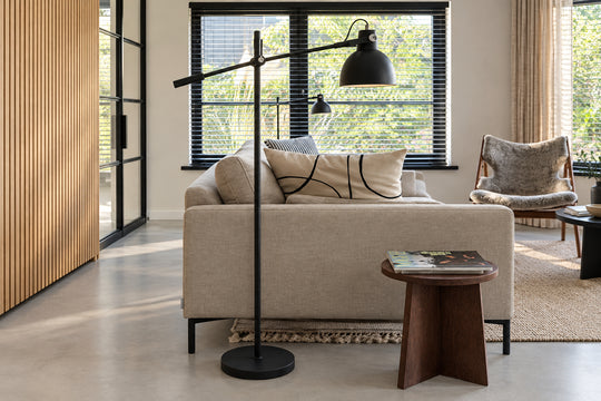 PLM Design vloerlamp zwart (set van 2 stuks) – showroommodel
