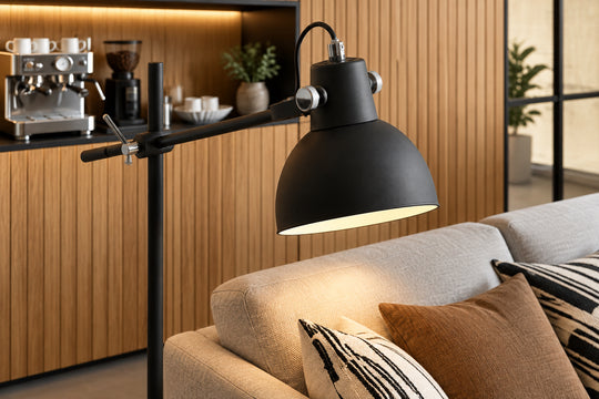 PLM Design vloerlamp zwart (set van 2 stuks) – showroommodel
