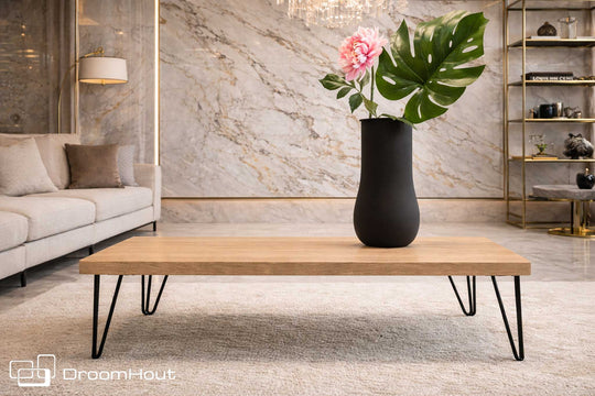 Hairpin-Couchtisch aus Eiche