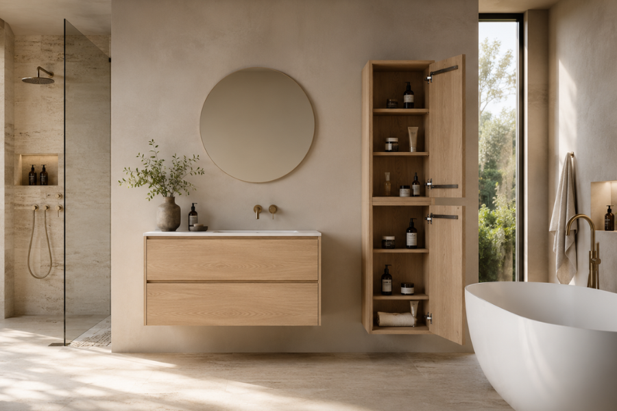 Wooden bathroom cabinet Spa and Breeze