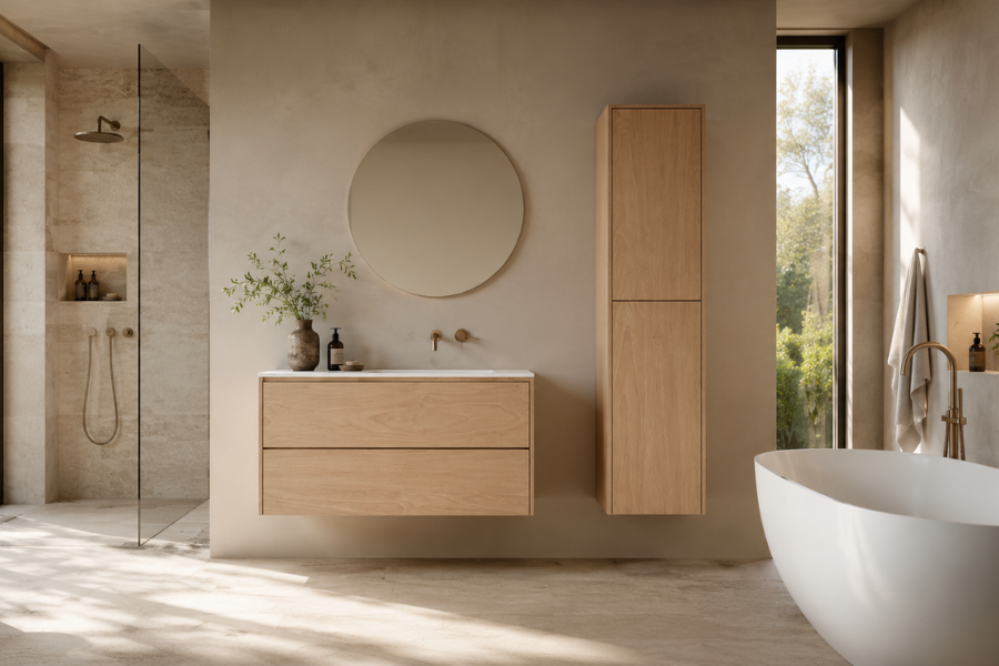 Wooden bathroom cabinet Spa and Breeze