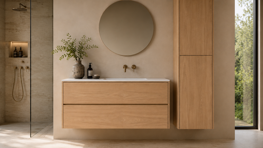 Badezimmerschrank aus Holz Spa and Breeze