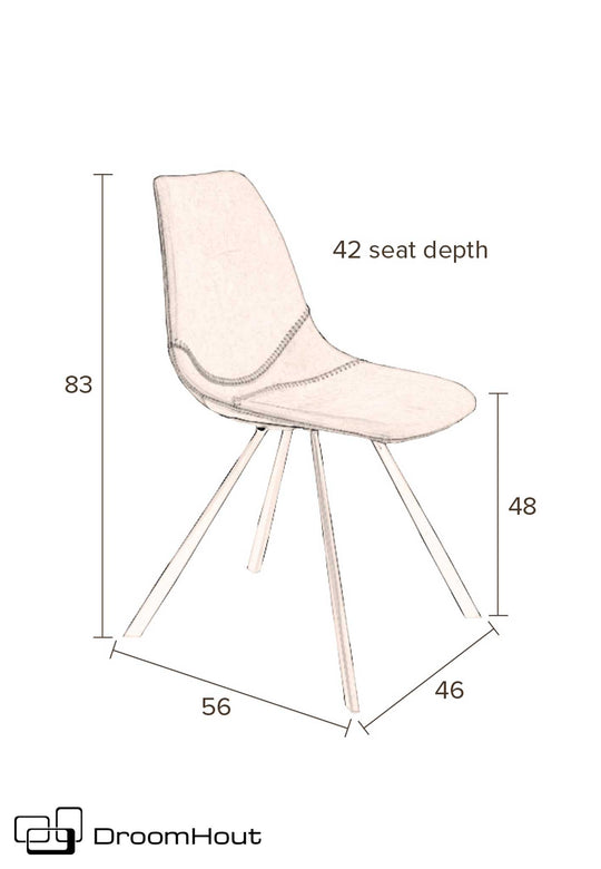 Stoel Dutchbone Franky Chair - per 2 stuks