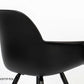 Stoel Zuiver Albert Kuip armchair all black (set van 2) aanbieding