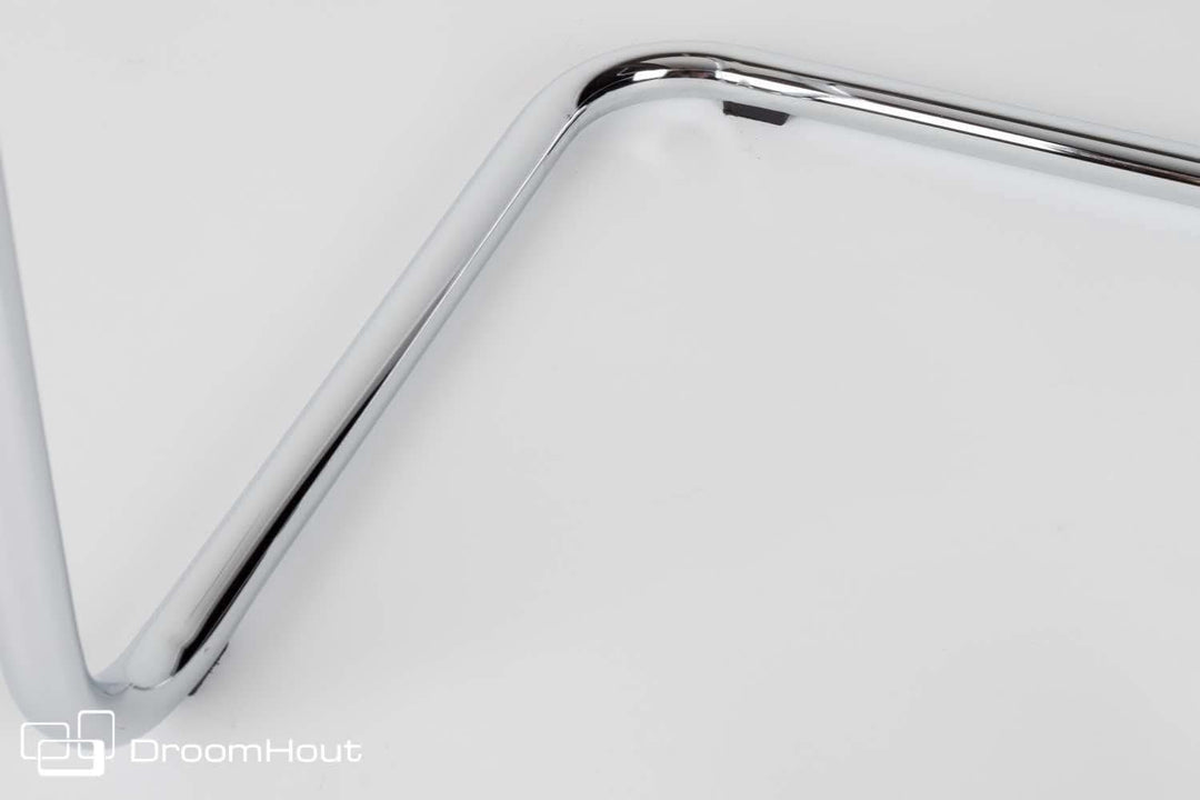 Stoel Zuiver Ridge Rib Chromed frame yellow - showroommodel
