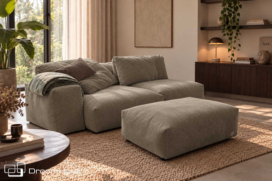 Vetsak sofa seat small Cord Velour Khaki aanbieding