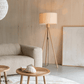 Vloerlamp Zuiver Fan Bamboo