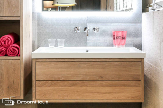 Badkamermeubel eiken Soap whitewash DroomHout