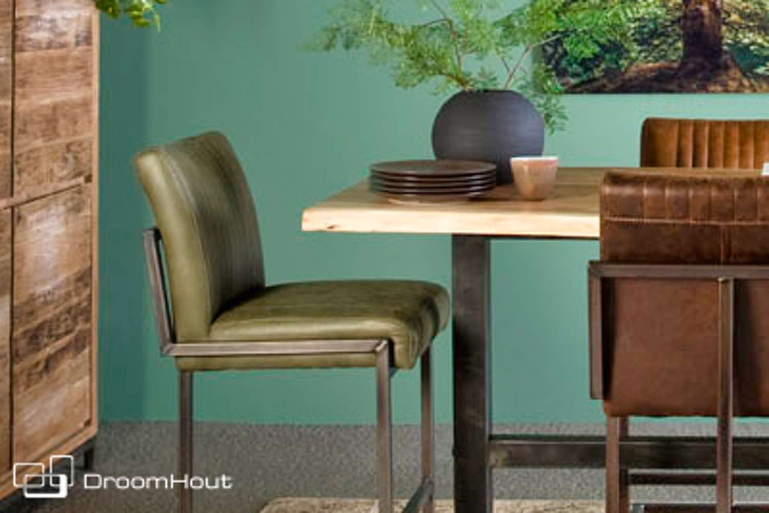 Barkruk TowerLiving Ferro DroomHout