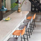 Barkruk laag Dutchbone Franky Velvet (per 2)