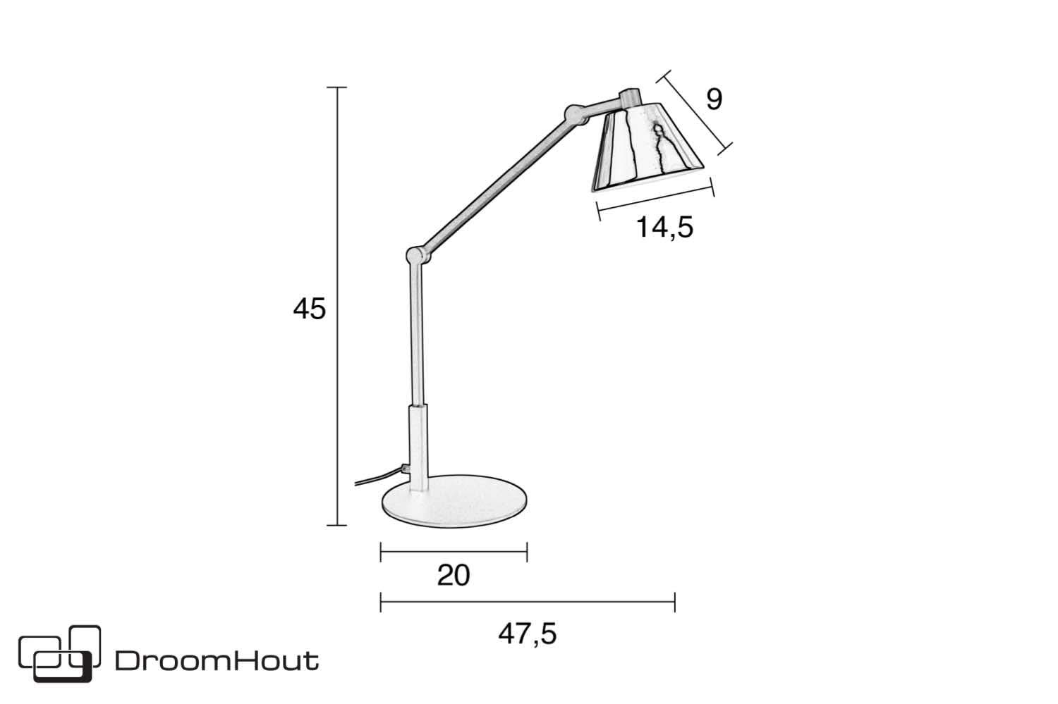 Bureaulamp Zuiver Lub DroomHout