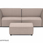 Chill loungebank Bubalou 3-zits + hocker small DroomHout